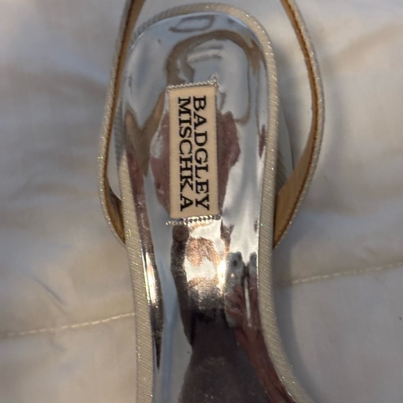 Badgley Mischka silver Ankle Strap Heels - Picture 4 of 6